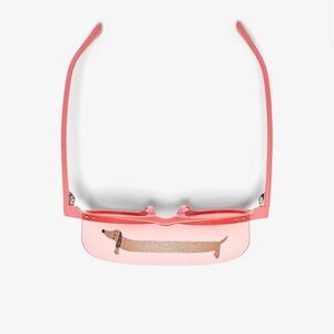 Mini Rodini VISOR SUNGLASSES PINK w Weiner Dog UV-protection for kids aged 3-7